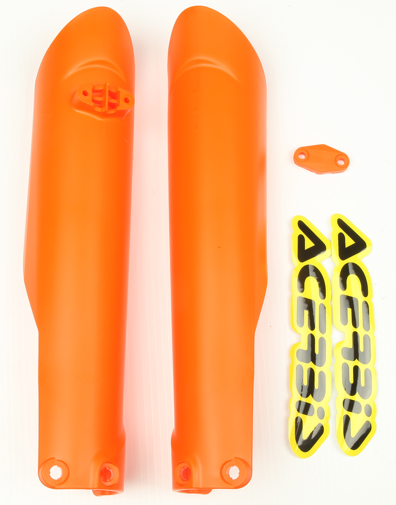 Lower Fork Cover Set - '16 Orange - Click Image to Close