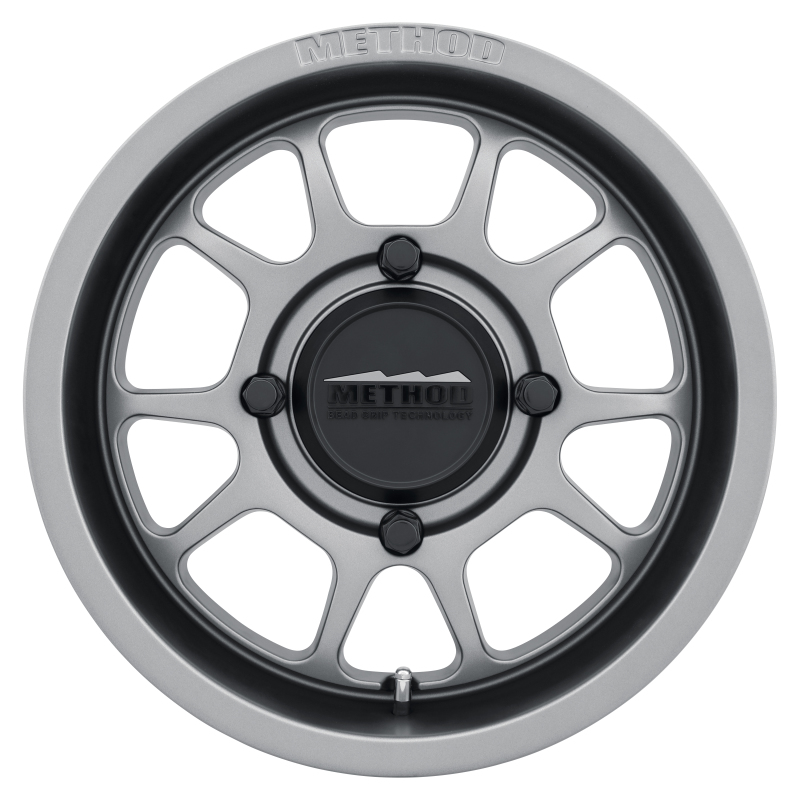 MR409 Bead Grip 15x7 / 4+3/13mm Offset / 4x156 / 132mm CB Steel Grey Wheel - Click Image to Close