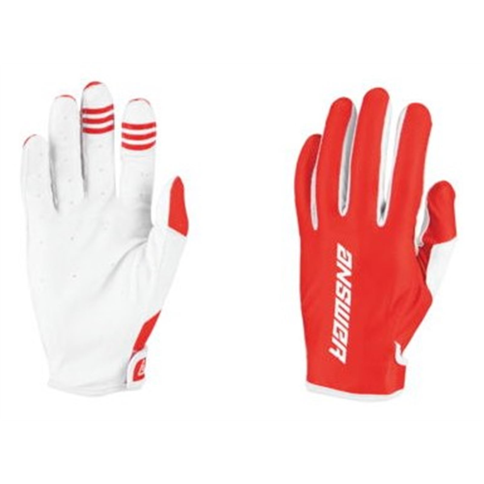 Answer Ascent Glove Red/White Youth - XL - Click Image to Close