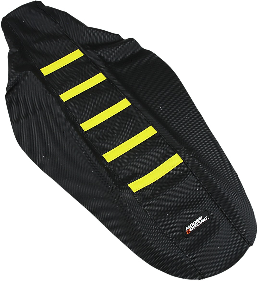 Black/Yellow Ribbed Seat Cover - For 18-20 Suzuki RMZ250 RMZ450 - Click Image to Close