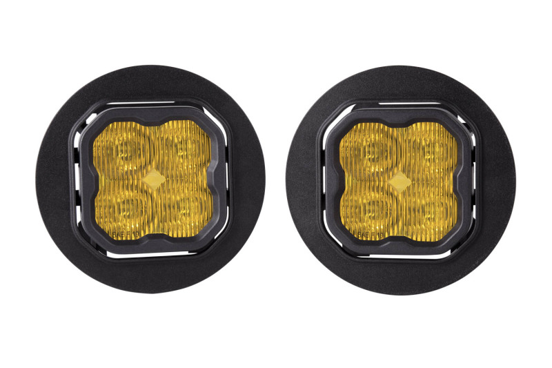 SS3 Type OB LED Fog Light Kit Pro - Yellow SAE Fog - Click Image to Close