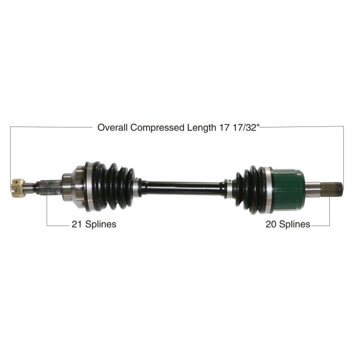 Tytaneum Replacement CV Axle Front Left Fits Honda - Click Image to Close