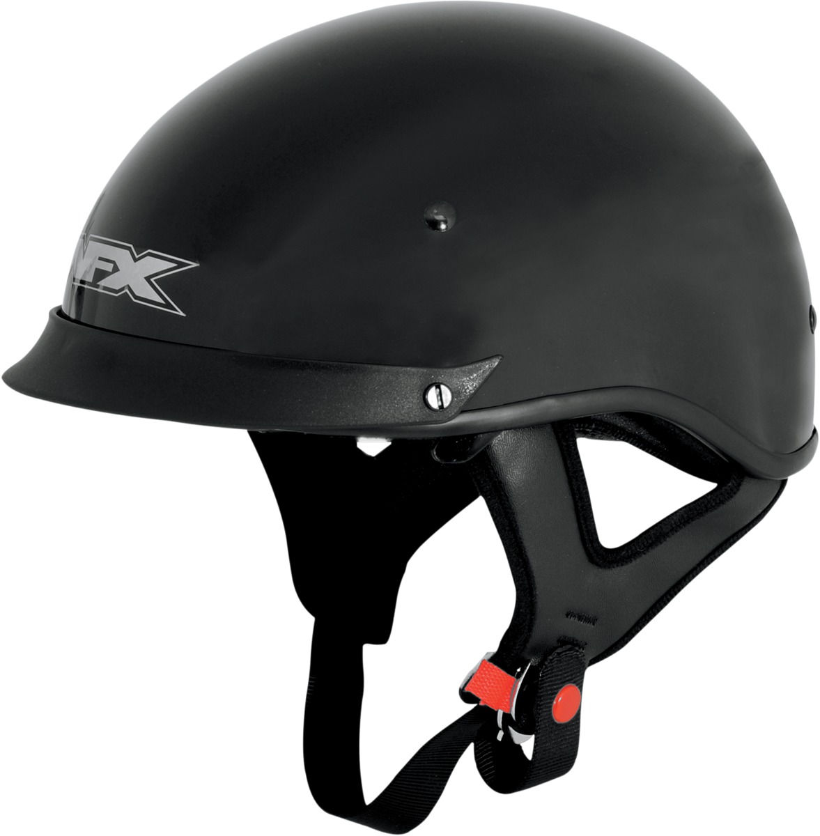 FX-72 Half Helmet Gloss Black 2X-Large - Click Image to Close