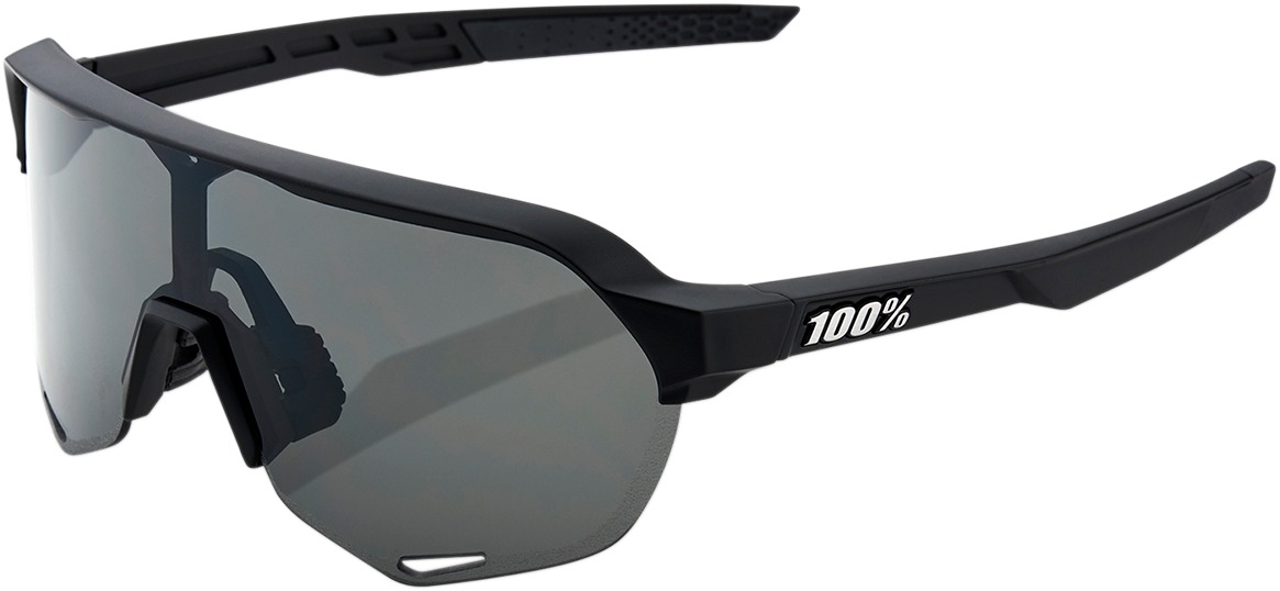 100% S2 Sunglasses Black Frame Dark Smoke Lens Unisex Adults - Click Image to Close