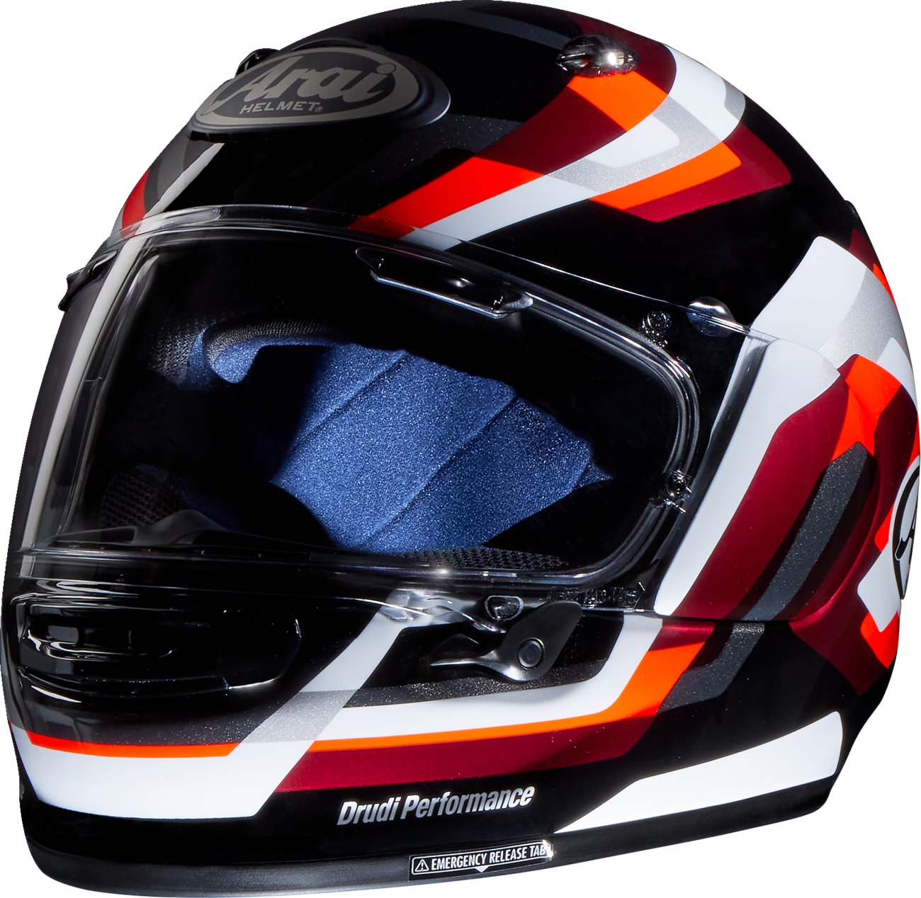 Arai Contour-X Snake Helmet - Small, Red - Full-face helmet with Snake graphic - Click Image to Close