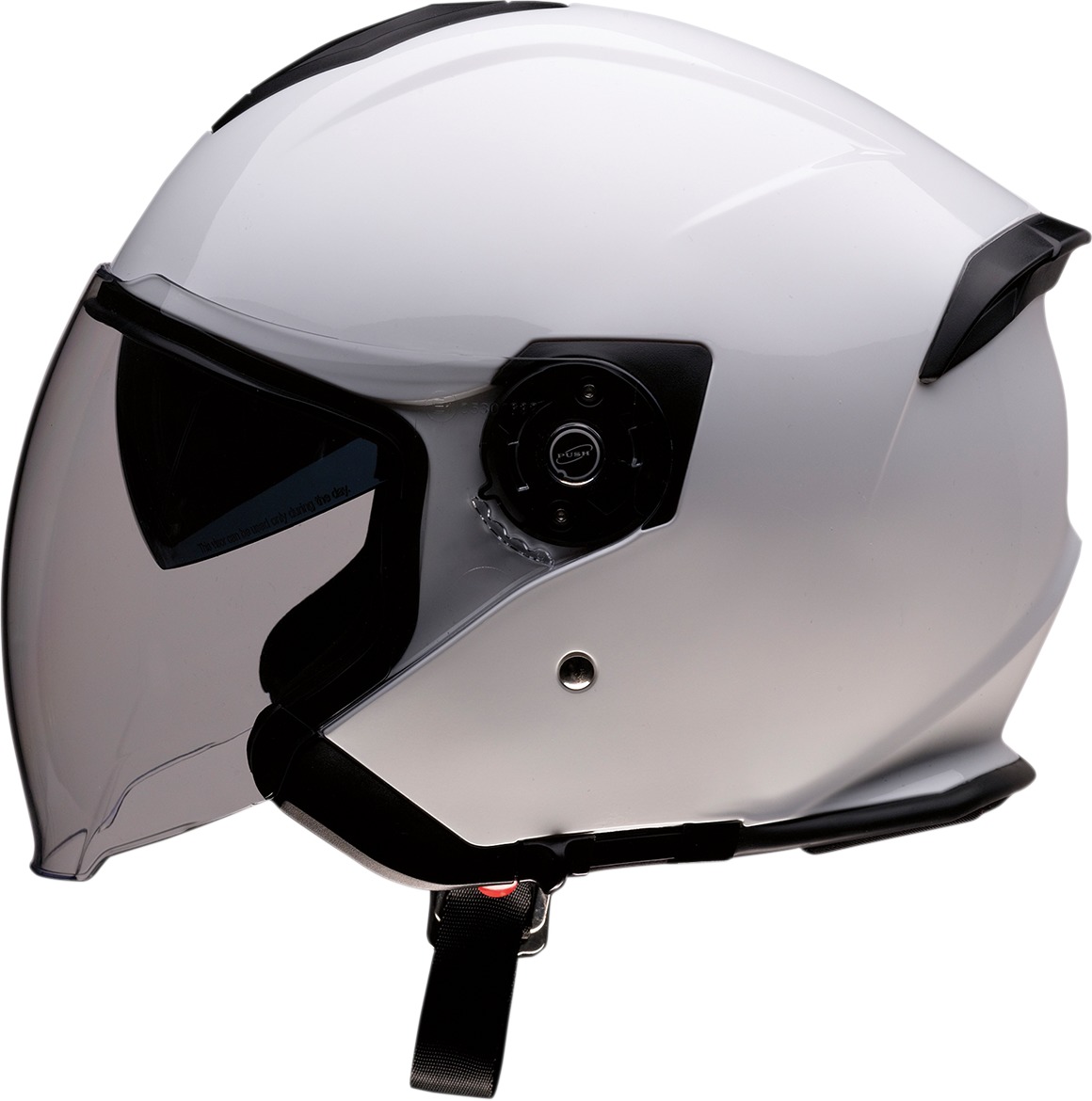 Road Max Solid Open Face Street Helmet White 2X-Large - Click Image to Close