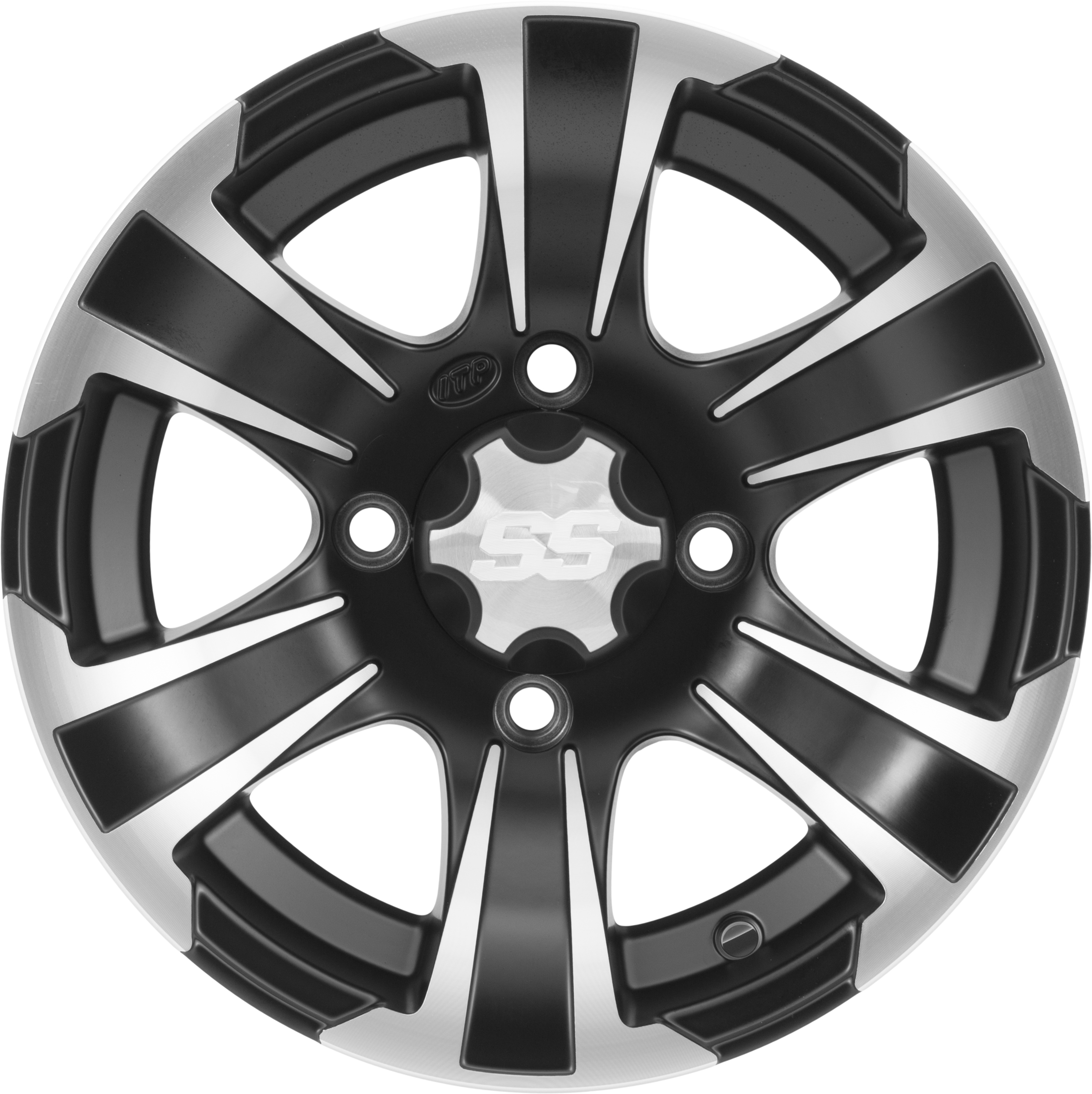 SS312 Black Wheel 12X7 4/110 5+2 - Click Image to Close