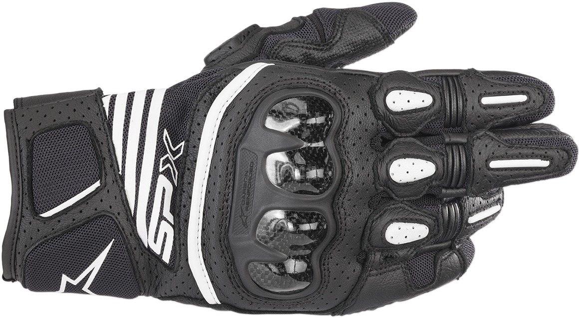 SPX Air Carbon V2 Motorcycle Gloves Black Large - Click Image to Close