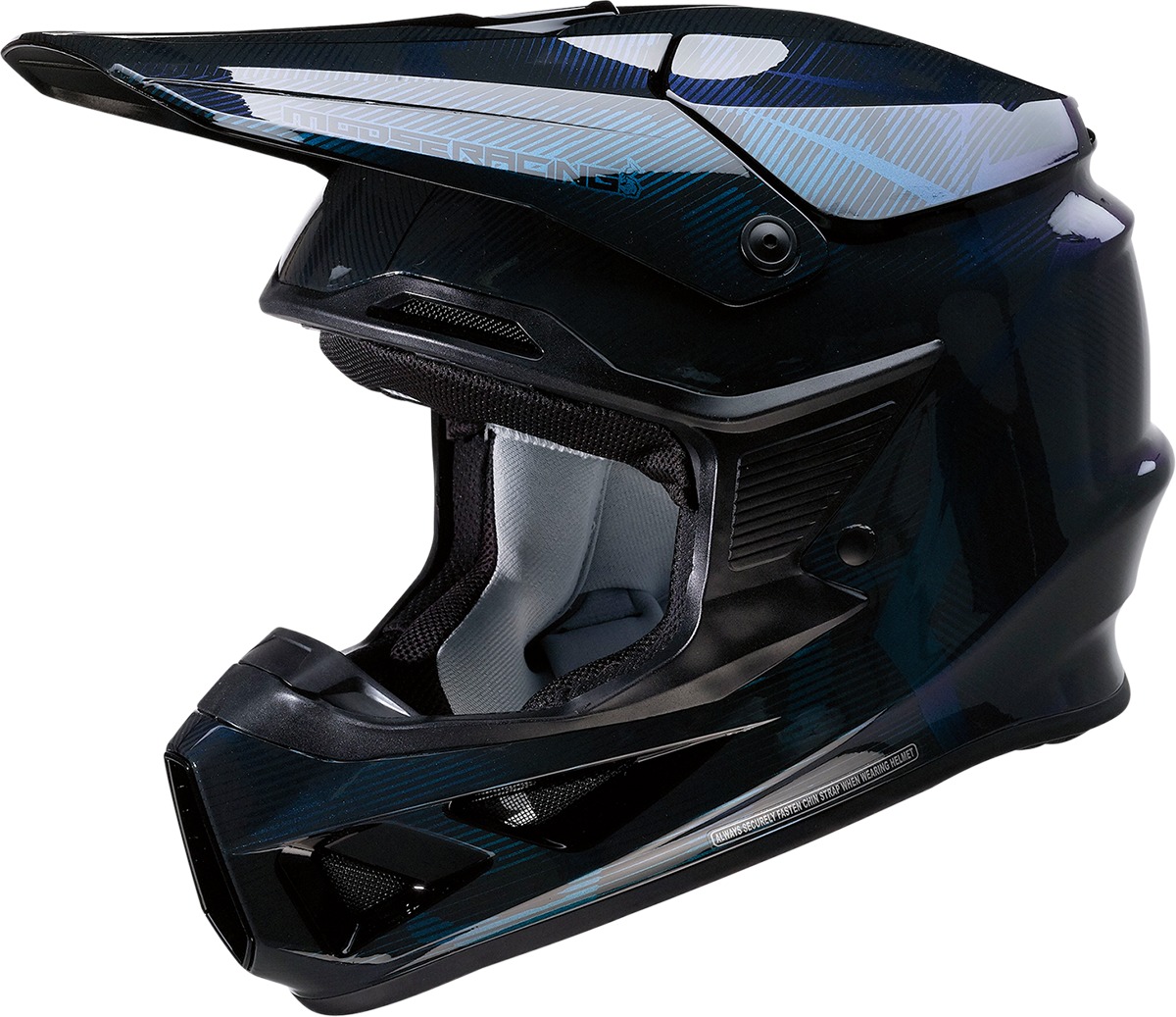 F.I. Agroid Camo Iridescent Blue MIPS Helmet 3X - Click Image to Close