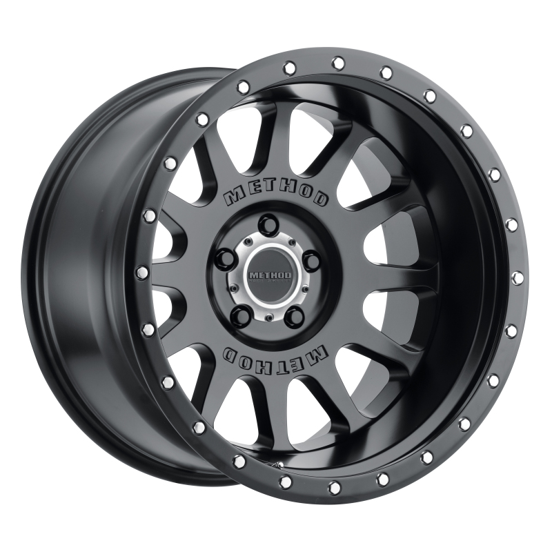 MR605 NV 20x10 -24mm Offset 5x5 71.5mm CB Matte Black Wheel - Click Image to Close