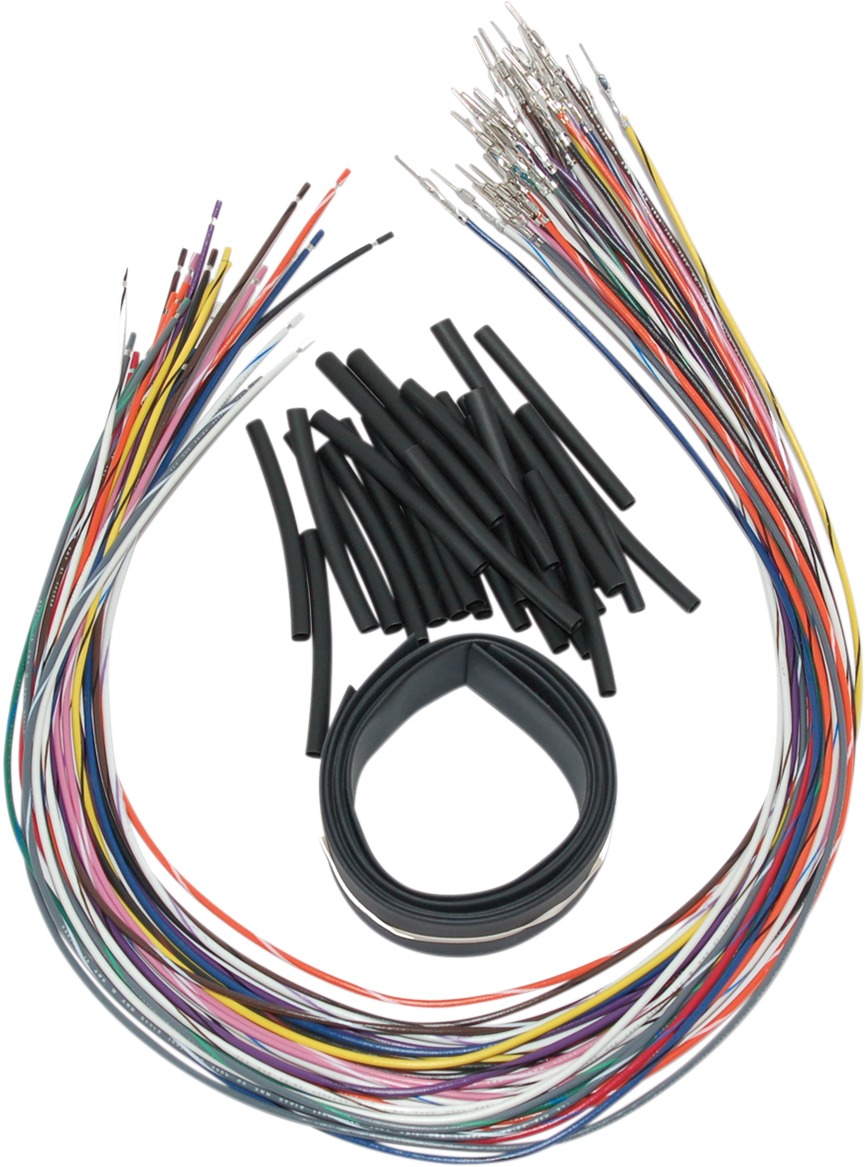 Handlebar Switch Wire Extensions 24in. (Cut & Solder/Max 20in. Apes) - For 07-13 Baggers (Excl TBW) - Click Image to Close