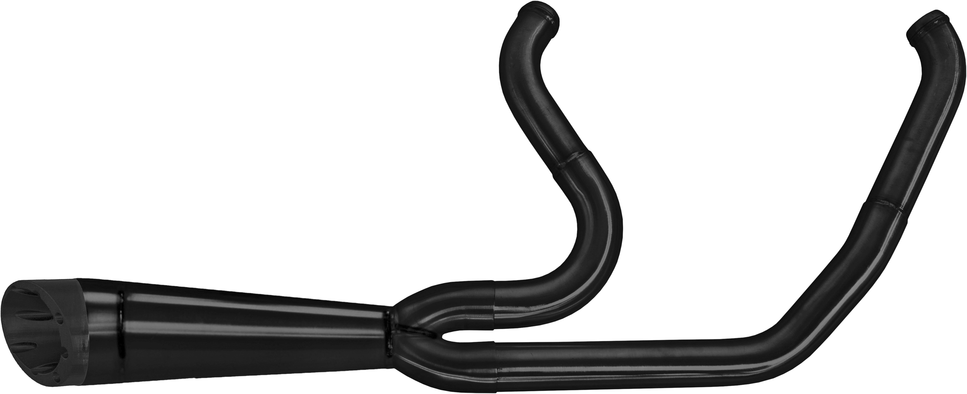 Comp-S 2-1 Black Turnout Full Exhaust - For 09-16 Harley FLH FLT - Click Image to Close