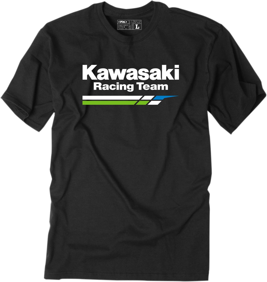 Men's Kawasaki Racing Tee - Kawasaki Racing Tee Blk 2Xl - Click Image to Close