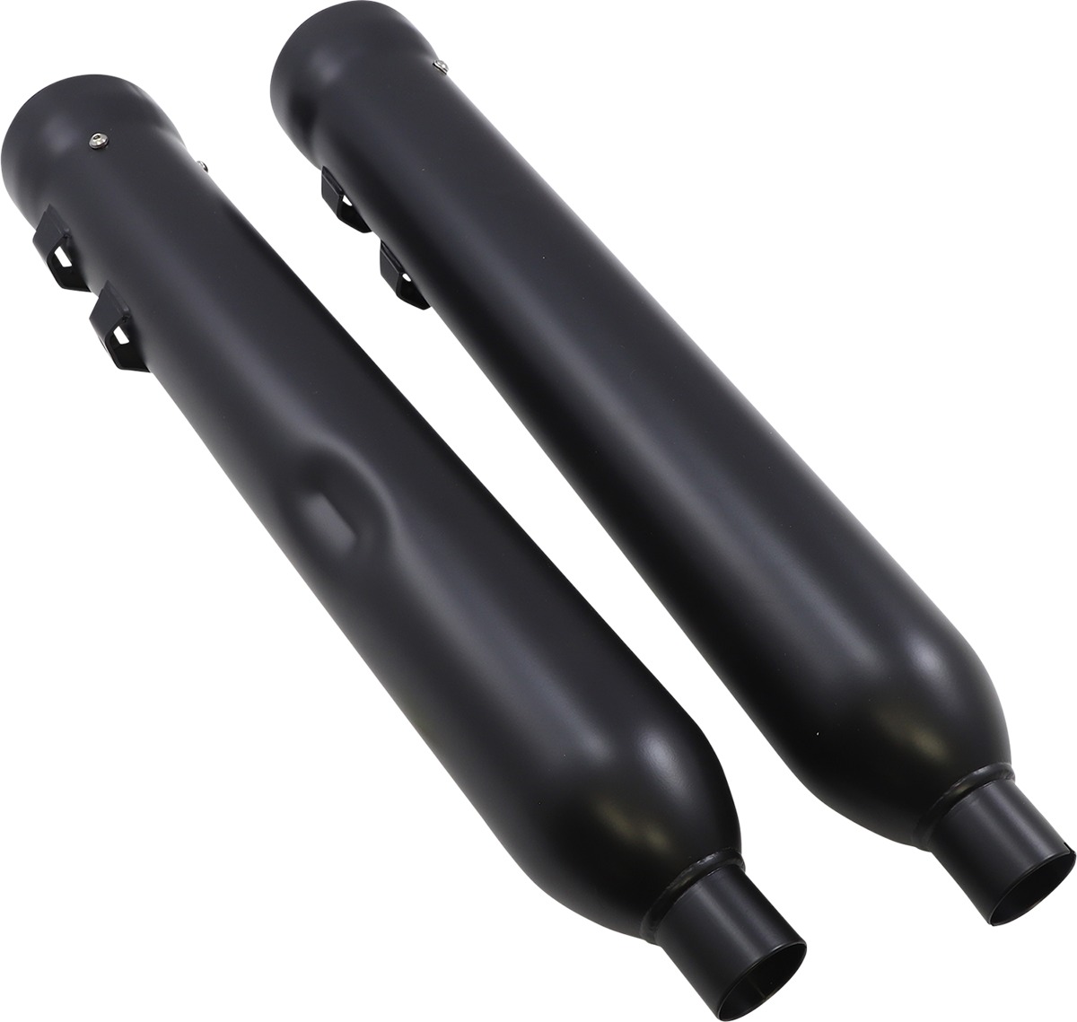 Cobra Neighbor Hater 4" Black Mufflers for FLH/FLT 95-16 - Click Image to Close