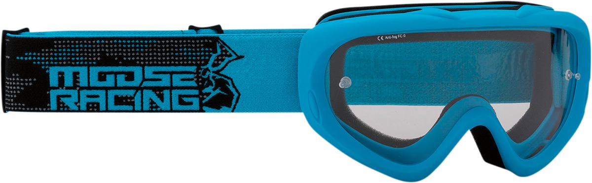 Qualifier Youth Blue / Black Agroid Goggles - Clear Lens - Click Image to Close