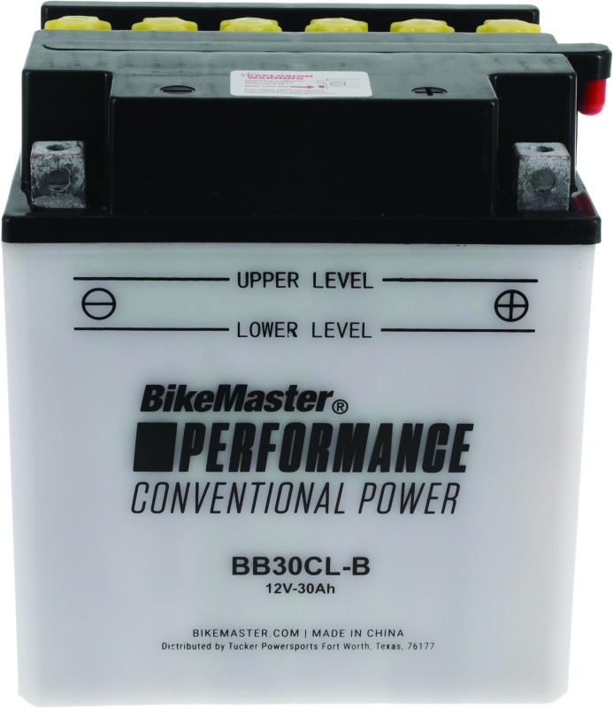 BikeMaster BB30CL-B Conventional Battery, 300CCA - Click Image to Close