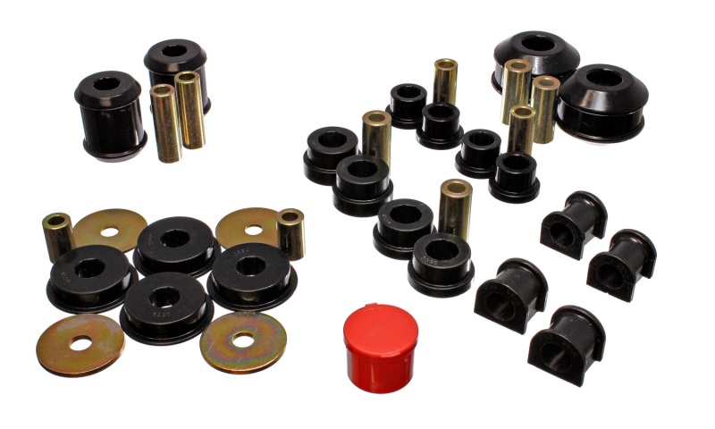 03-05 Mitsubishi Lancer EVO 8 Black Hyper-flex Master Bushing Set - Click Image to Close