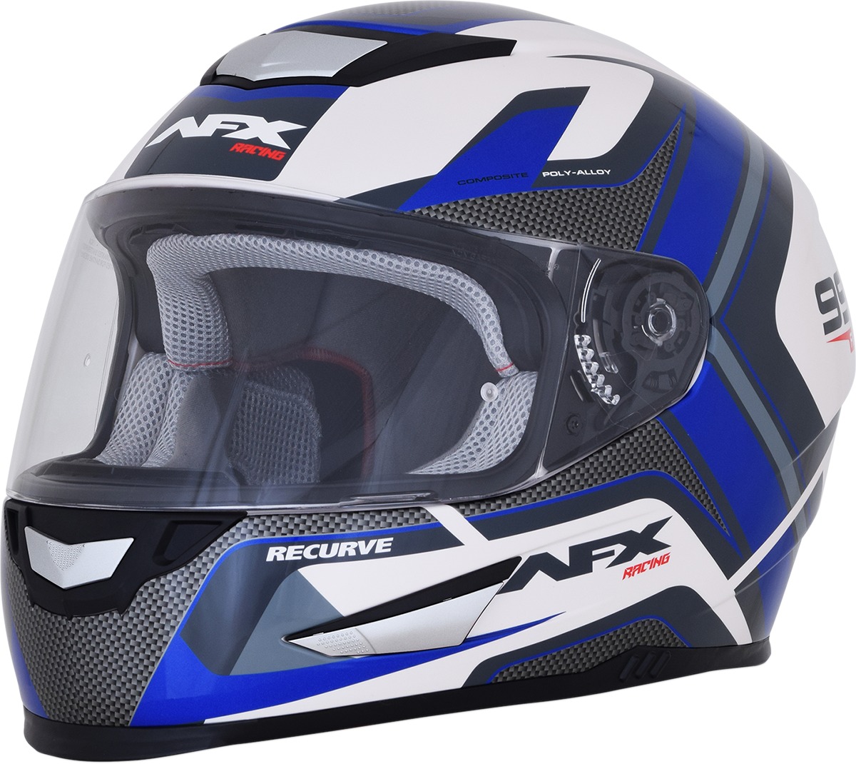 FX-99 Full Face Street Helmet Blue Small - Click Image to Close