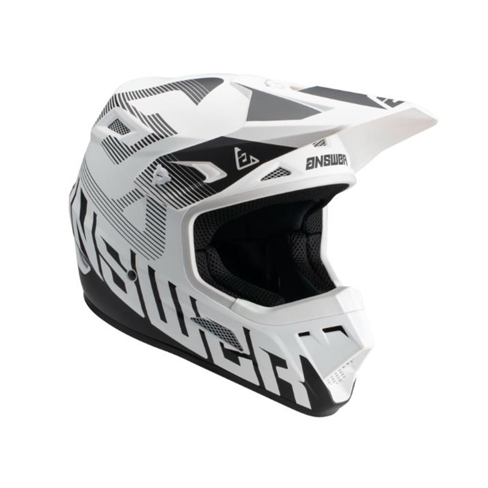 Answer AR1 V2 Bold Helmet White/Black - XL - Click Image to Close