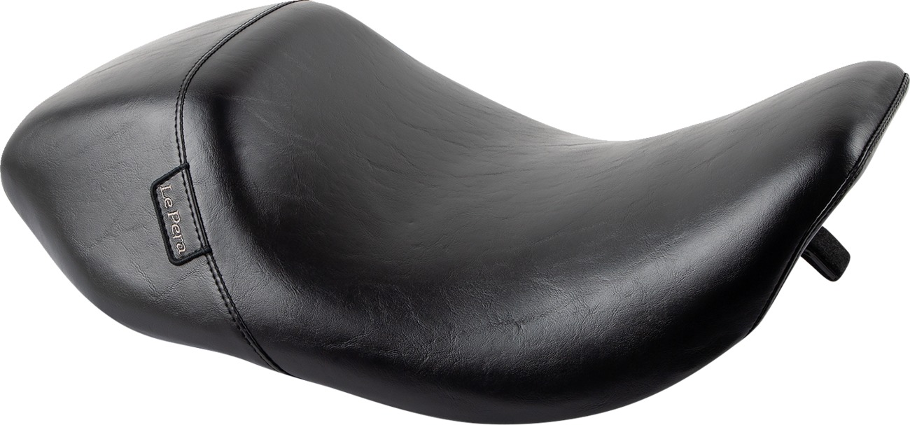 Bare Bones Smooth Vinyl Solo Seat Black Upfront - For 02-07 Harley FLHR - Click Image to Close