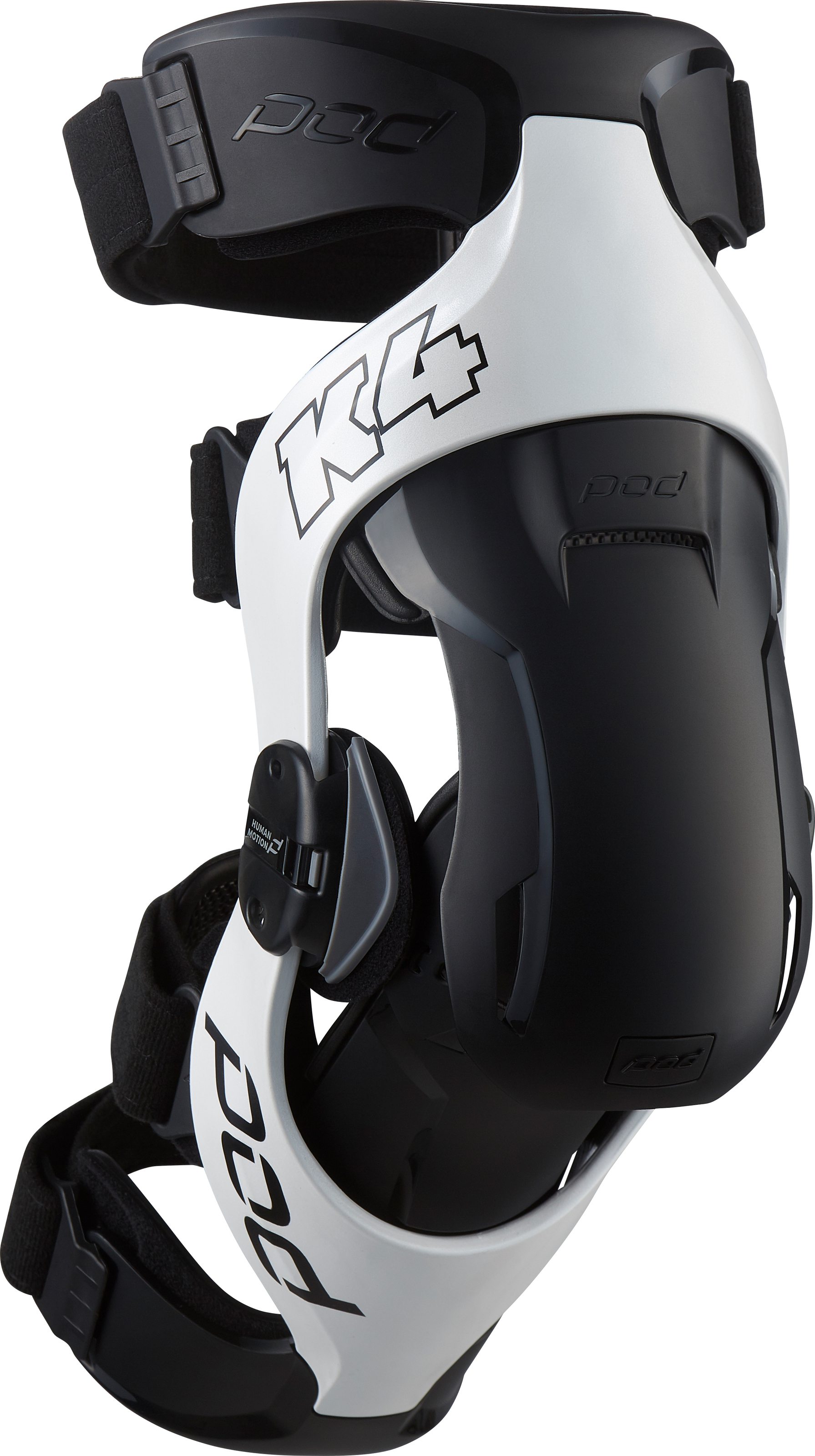 K4 V2.0 Knee Brace White/Black Medium/Large (RIGHT) - Click Image to Close