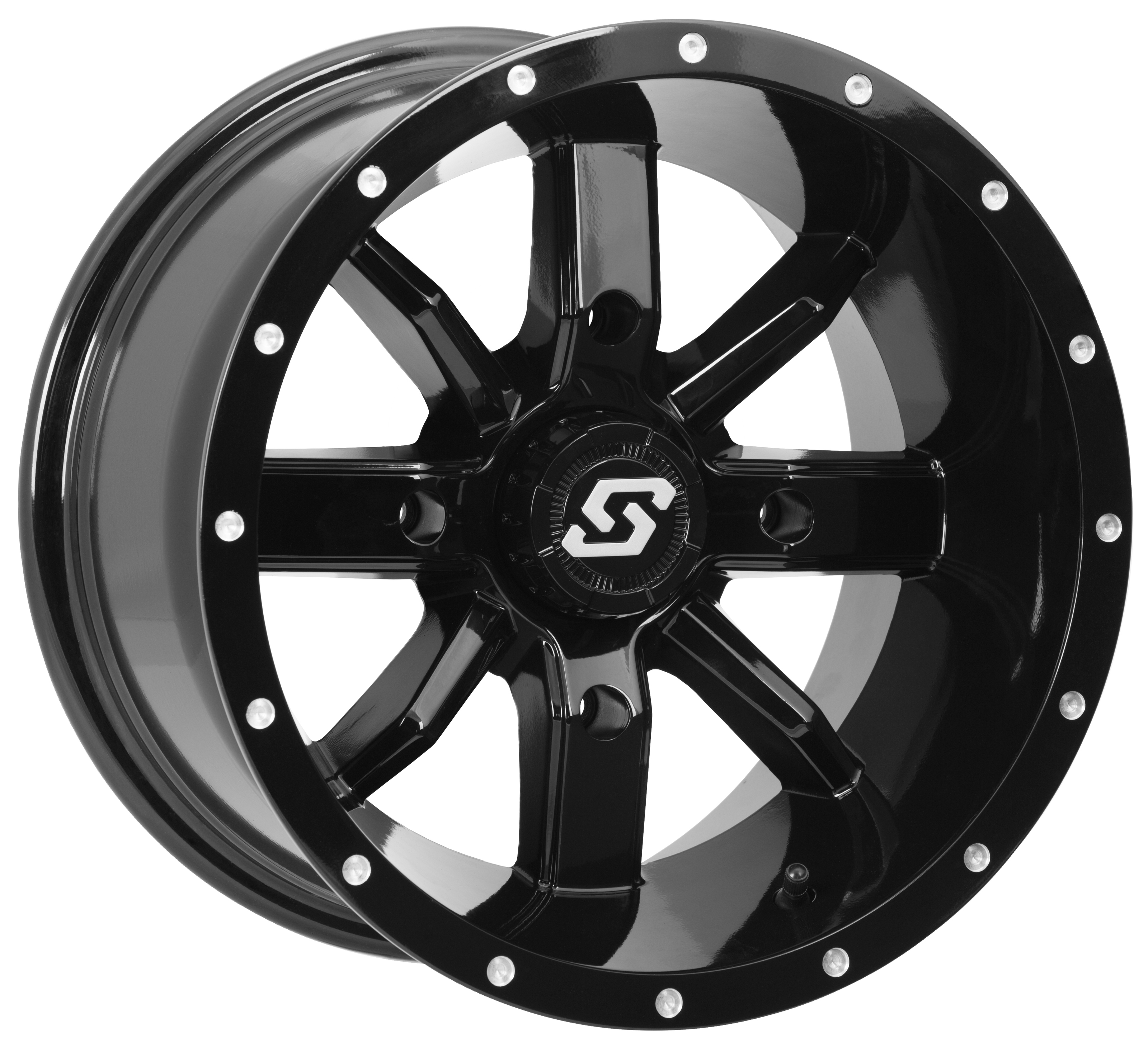 Hollow Point Black Wheel 4/137 14X10 5+5 - Click Image to Close