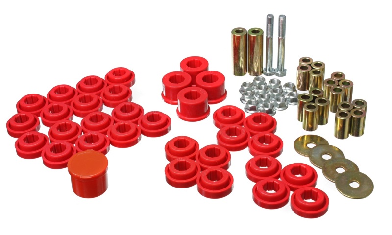 Chrysler/Dodge Red Rear End Control Arm Bushing Set - Click Image to Close