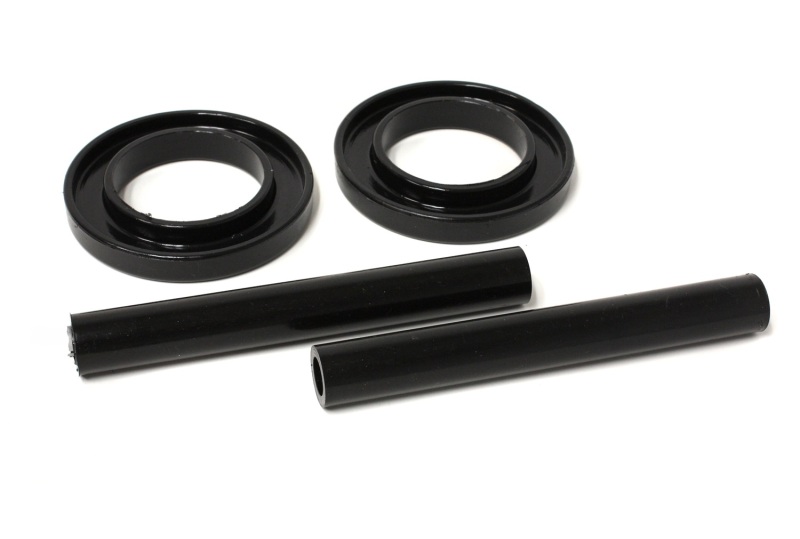 Black Front Spring Isolator Set Fits 83-04 Ford Mustang SVO - Click Image to Close