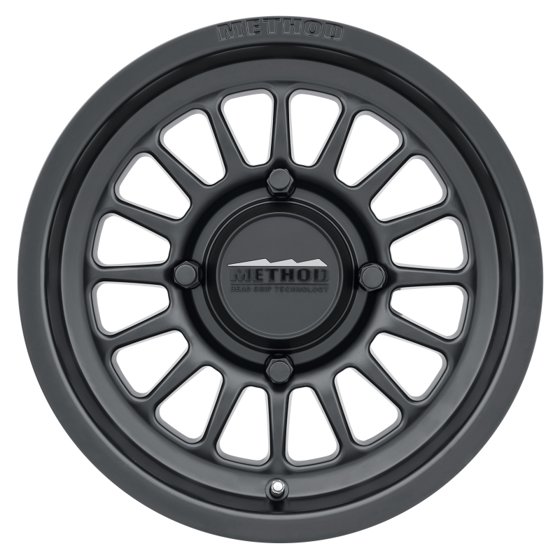 MR411 Bead Grip 14x7 / 4+3/13mm Offset / 4x136 / 106.25mm CB Matte Black Wheel - Click Image to Close