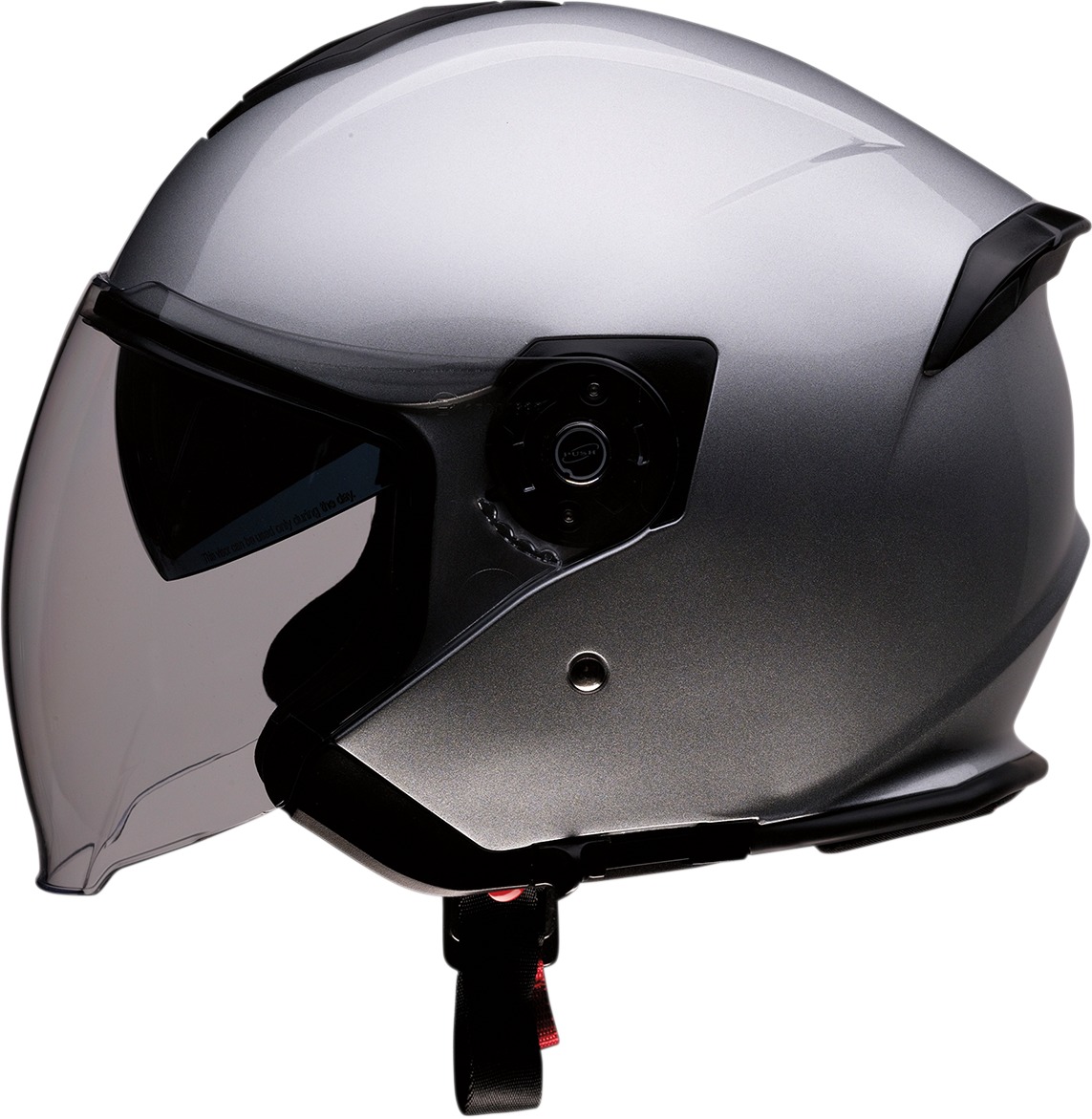 Road Max Solid Open Face Street Helmet Silver X-Large - Click Image to Close