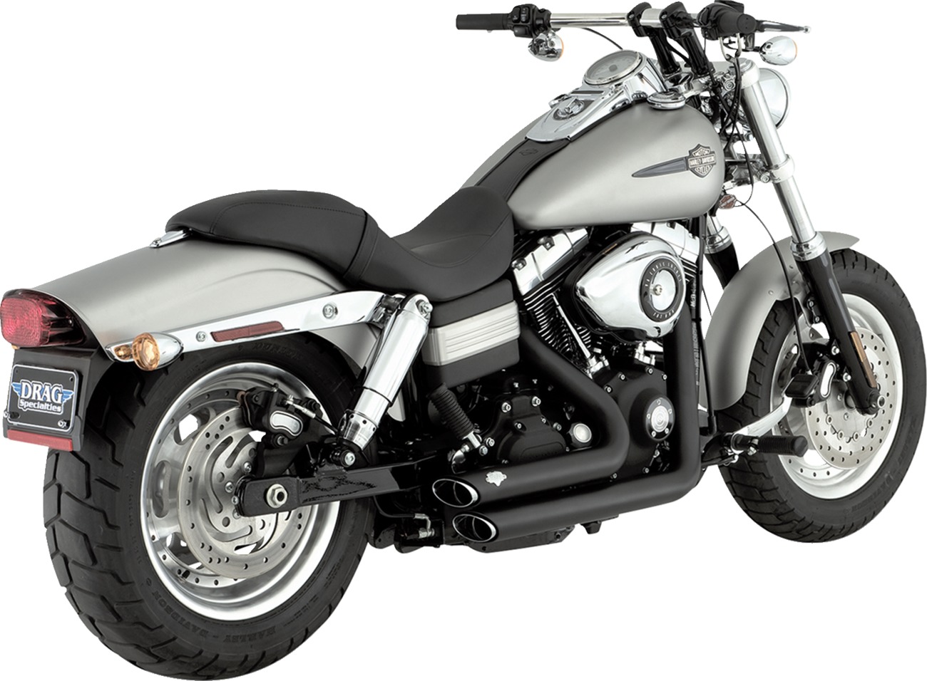 Vance & Hines HD Dyna 06-11 Shortshots Staggered Bl PCX Full System Exhaust - Click Image to Close