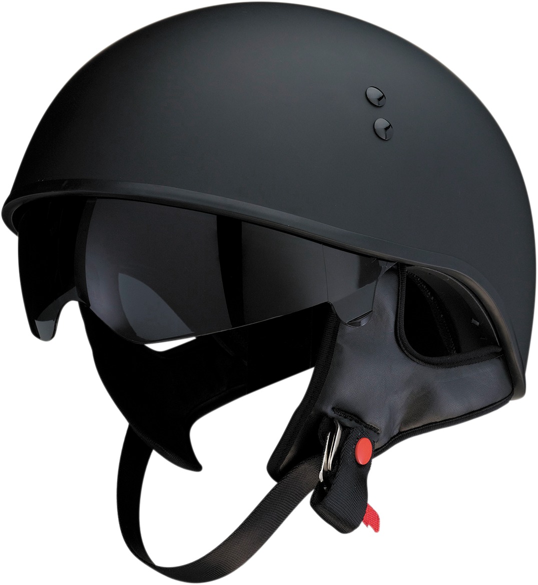 Vagrant Solid Street Half Helmet Matte Black Small - Click Image to Close