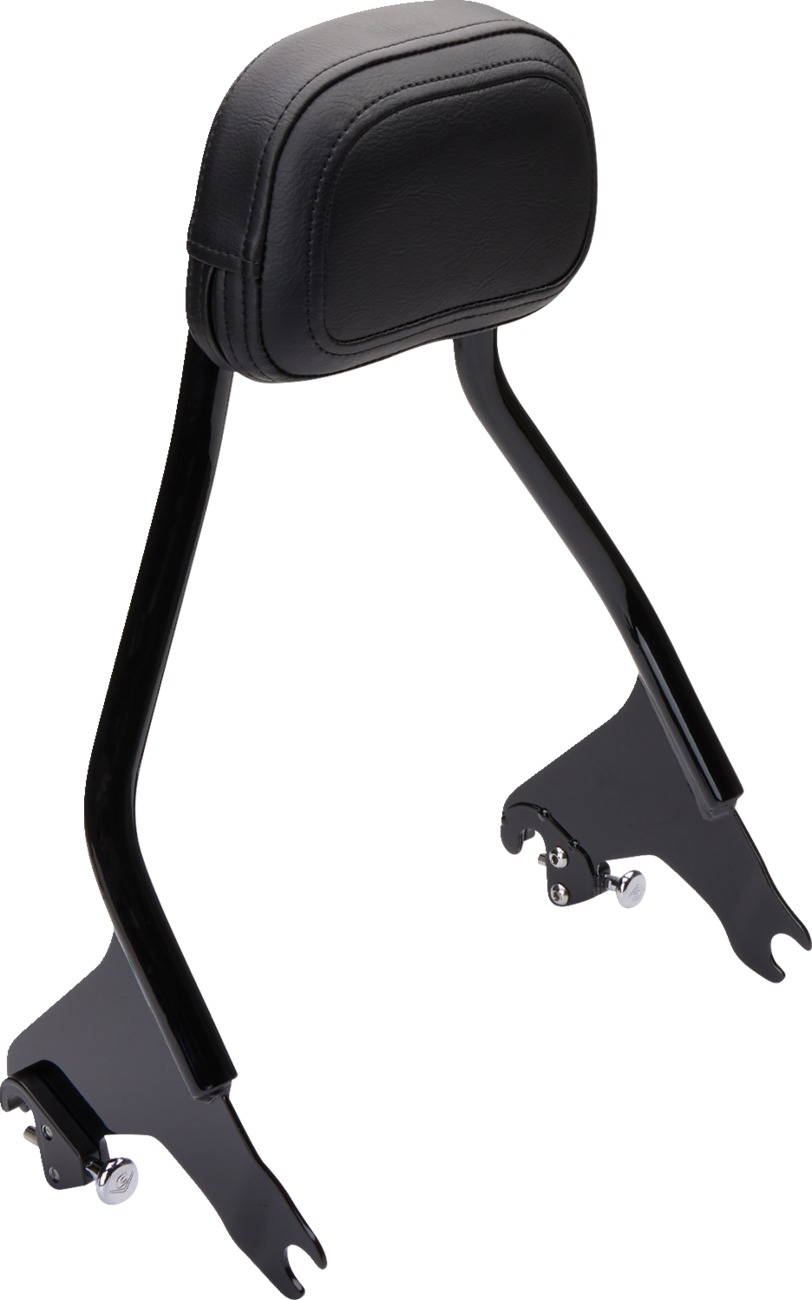 Cobra Detachable Short Backrest Black Fits FLH/FLT 1997-2008 - Click Image to Close