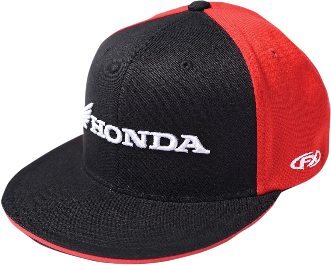 Men's Honda Horizontal Hat - Honda Horizntl Hat Blkred L/Xl - Click Image to Close