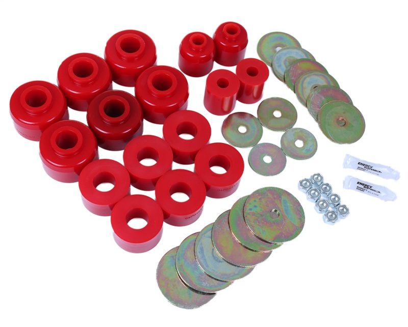 03-09 Toyota 4Runner/GX470 / 07-14 FJ Cruiser Red Body Mount Bushing Set - Click Image to Close