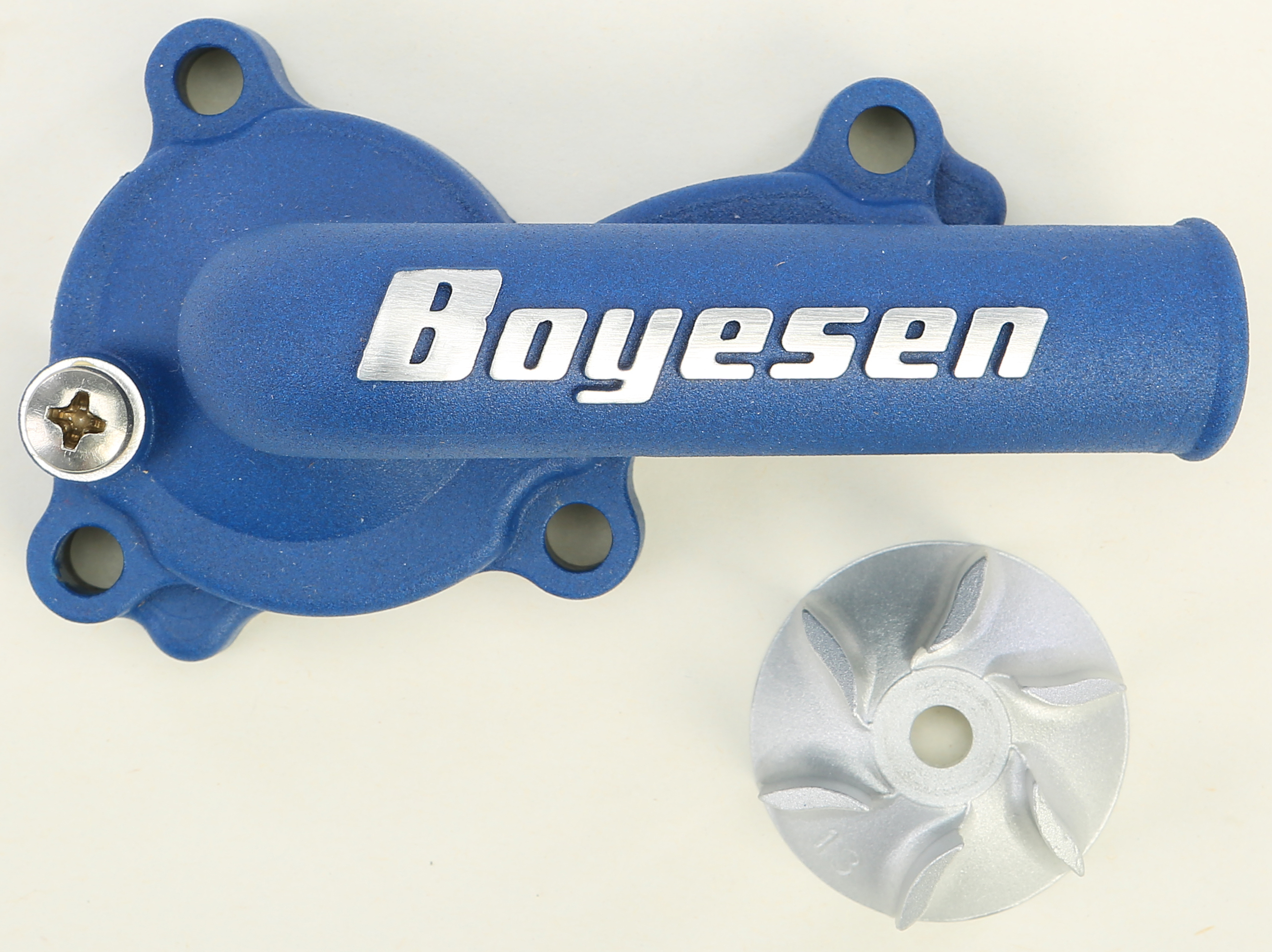 Waterpump Cover Impeller Kit Blue - For 06-15 Kawasaki KLX/KX 450 - Click Image to Close