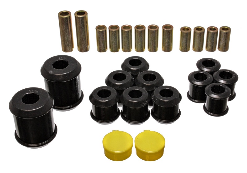 95-99 Mitsubishi Eclipse FWD/AWD Black Rear Control Arm Bushing Set - Click Image to Close