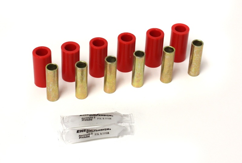 Energy Suspension Leaf Spring Bushing Set - Red Fits CJ Front or Rear - Click Image to Close