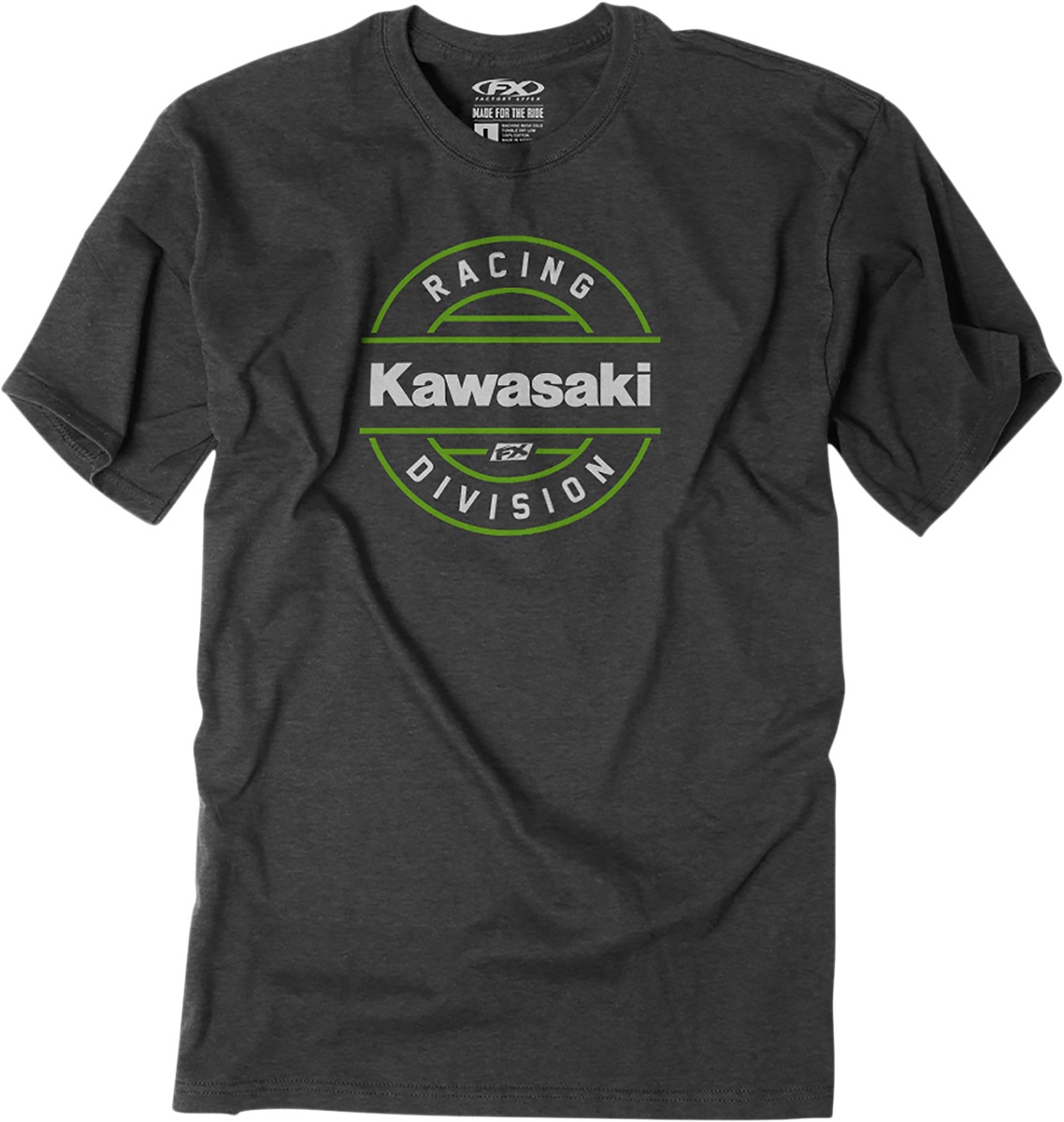 Men's Kawasaki Division Tee - Kaw Division Tee Hthr Cha Xl - Click Image to Close