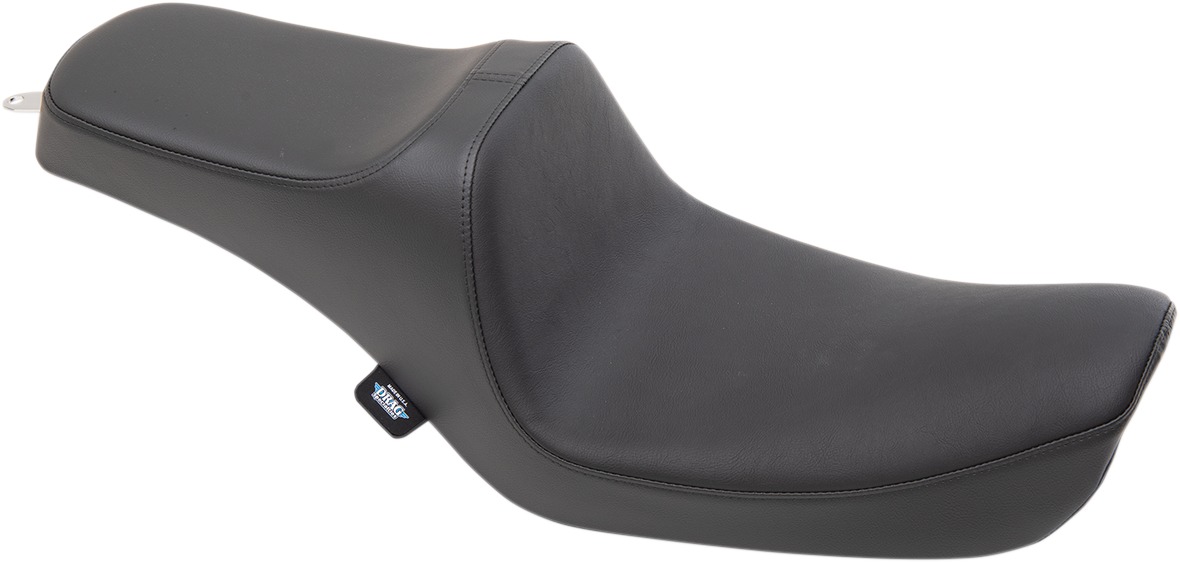 Predator Smooth Vinyl 2-Up Seat Black Foam - For 96-03 Harley Dyna - Click Image to Close