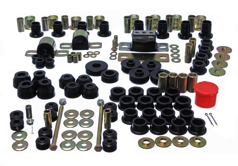 63-82 Chevrolet Corvette Black Hyper-flex Master Bushing Set - Click Image to Close