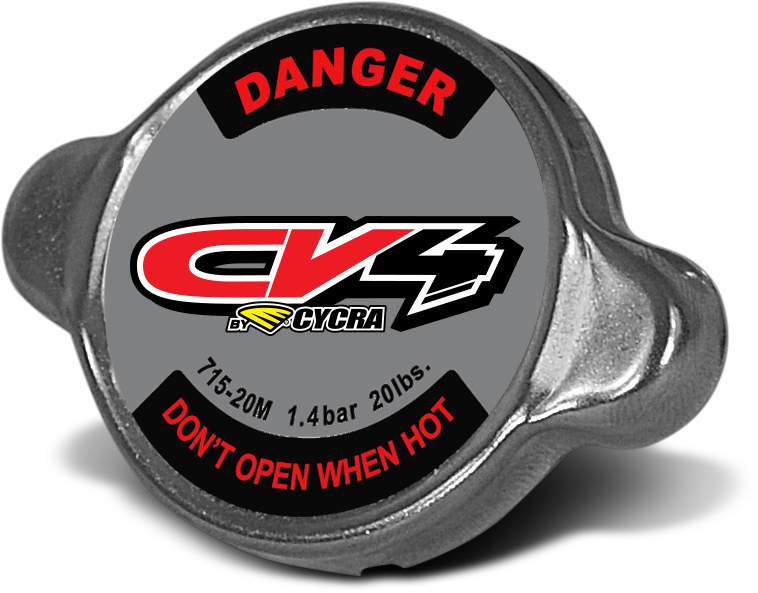 Racing Radiator Cap - 1.4 Bar / 20 PSI - Fits Most Japanese MX & ATV - Click Image to Close