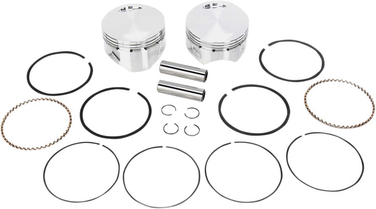 Forged Piston Sets for S&S Engines - Piston Set 4''+.020'' - Click Image to Close