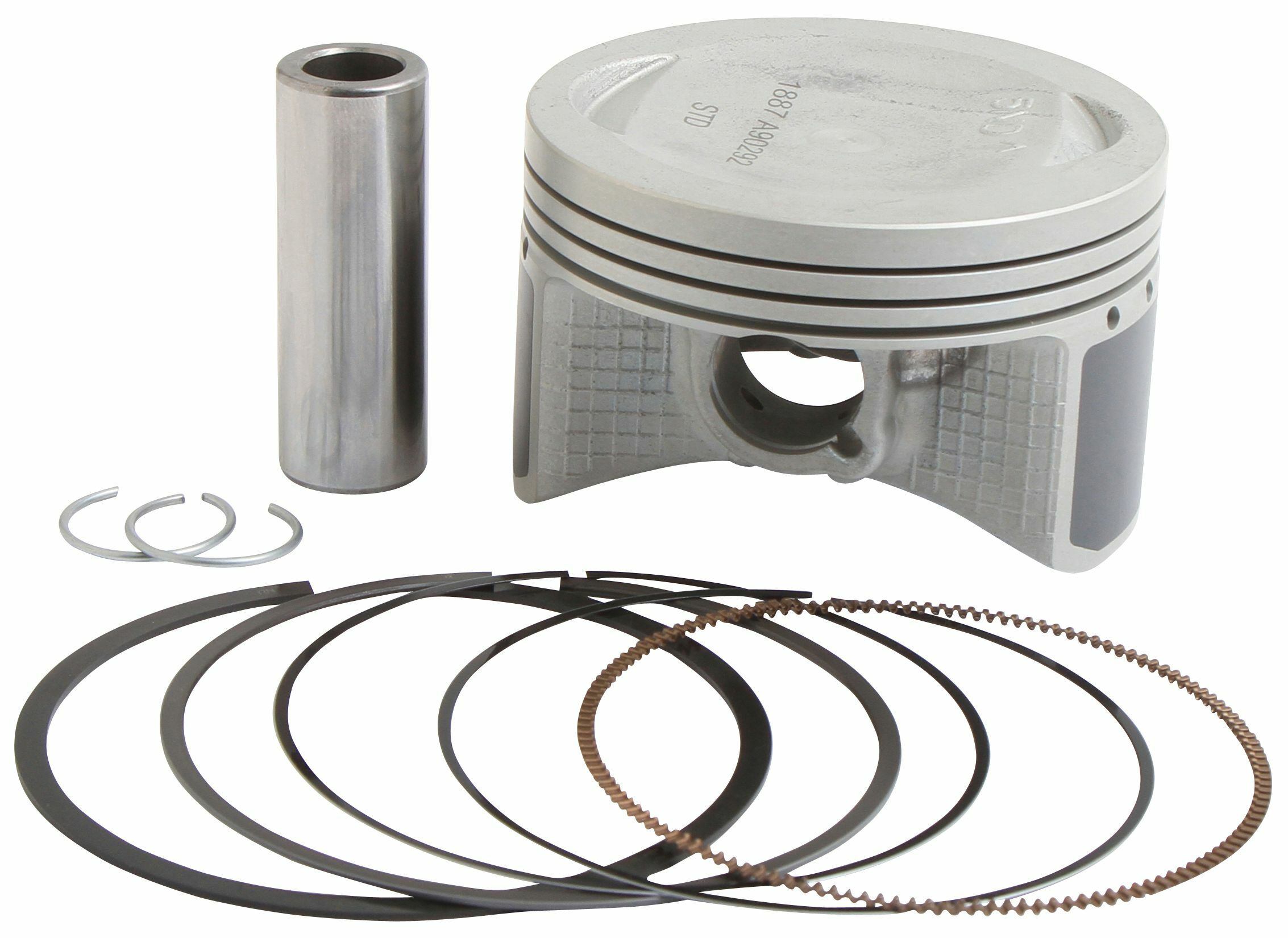 Piston Kit Cast 84.46/STD 10.0:1 - Yamaha Grizzly Kodiak Wolverine - Click Image to Close