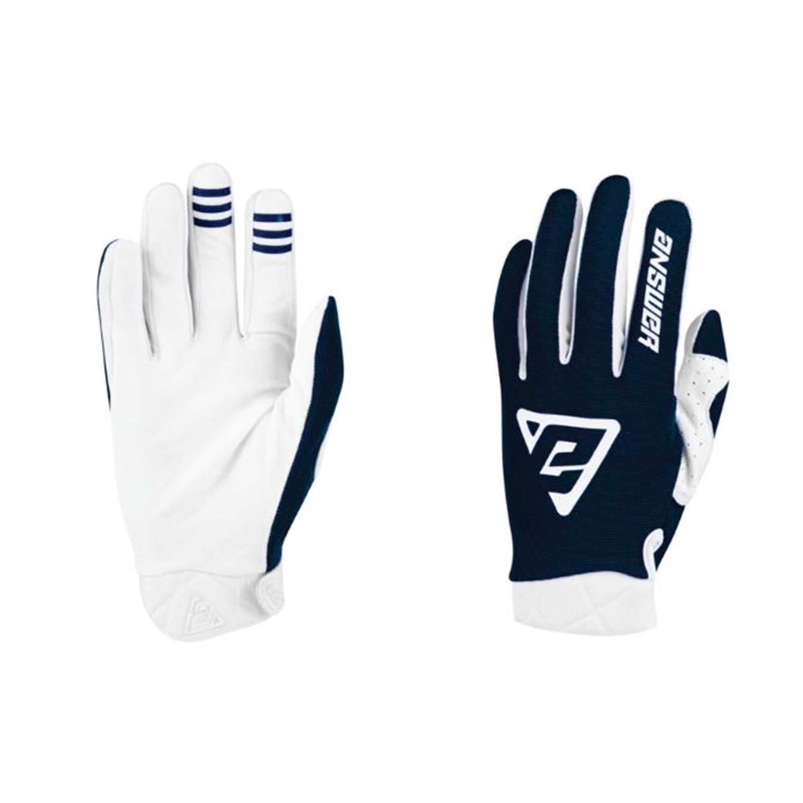 Answer 23 Peak Glove Navy/White Youth - XL - Click Image to Close