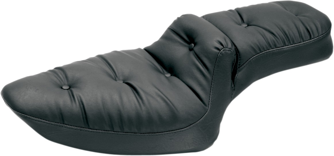 Regal Pillow Vinyl 2-Up Seat Black Foam - For 04-20 Harley XL XR - Click Image to Close