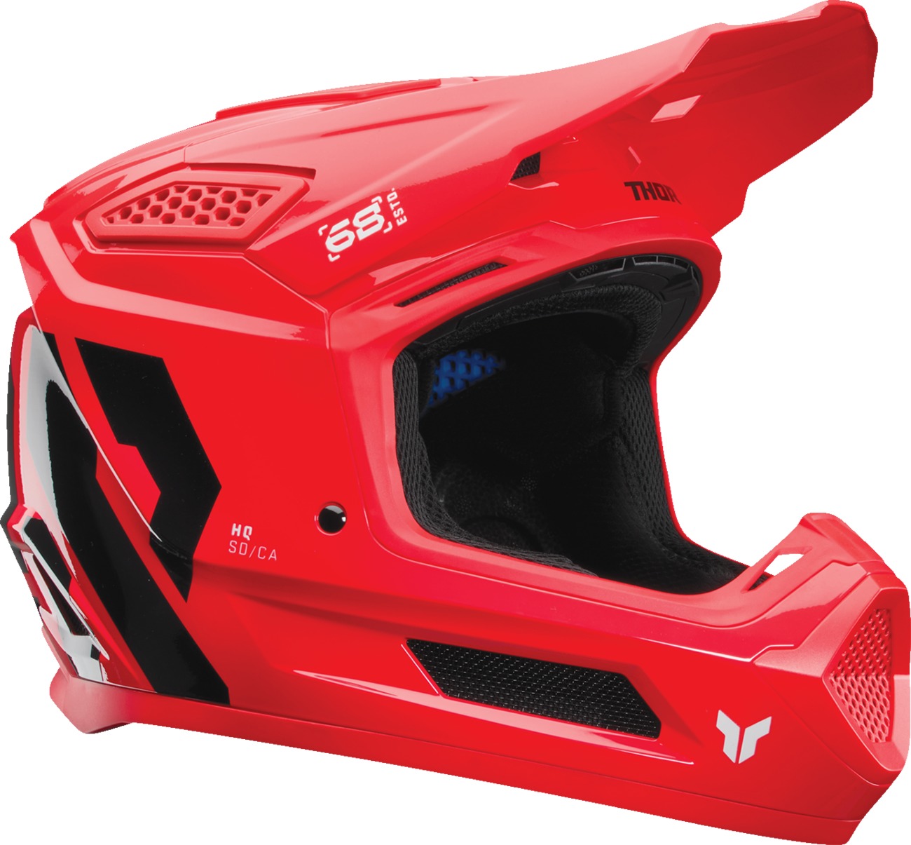 Thor Fleet Forge Helmet - Red/Black, Medium - Off-road MX helmet with ERT technology - Click Image to Close