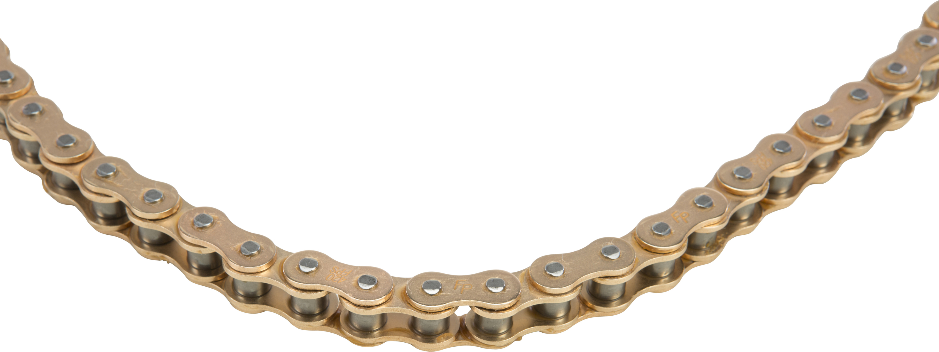 Standard Roller Chain 420 Pitch X 120 Links Gold - Click Image to Close