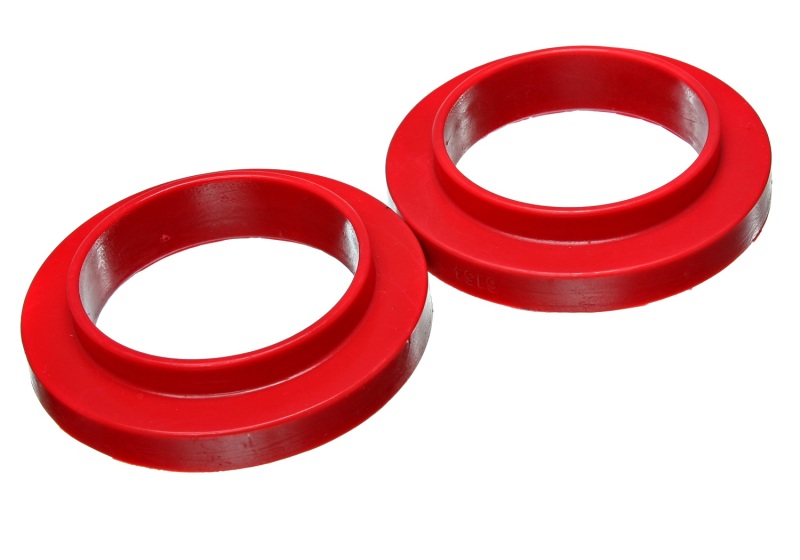 Universal 3 3/4in ID 25 7/16in OD 3/4in H Red Coil Spring Isolators (2 per set) - Click Image to Close