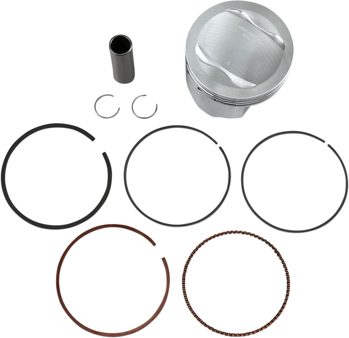 Wiseco Piston Kit 87.50mm 9:1 Compression Fits Yamaha TT/XT350 1985-1998 - Click Image to Close